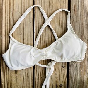Billabong white/cream bikini top (M)